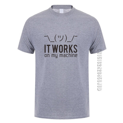 Dark Grey "It Works On My Machine" T-Shirt