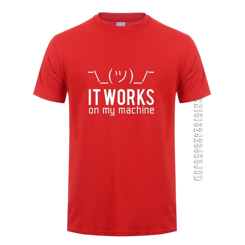 Red "It Works On My Machine" T-Shirt
