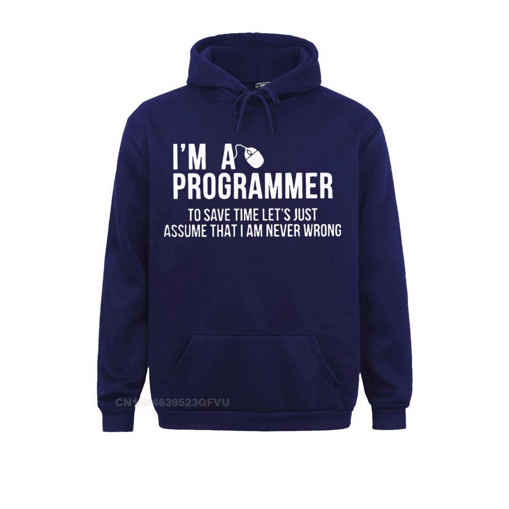 Dark Blue "I'm a Programmer" Hoodie