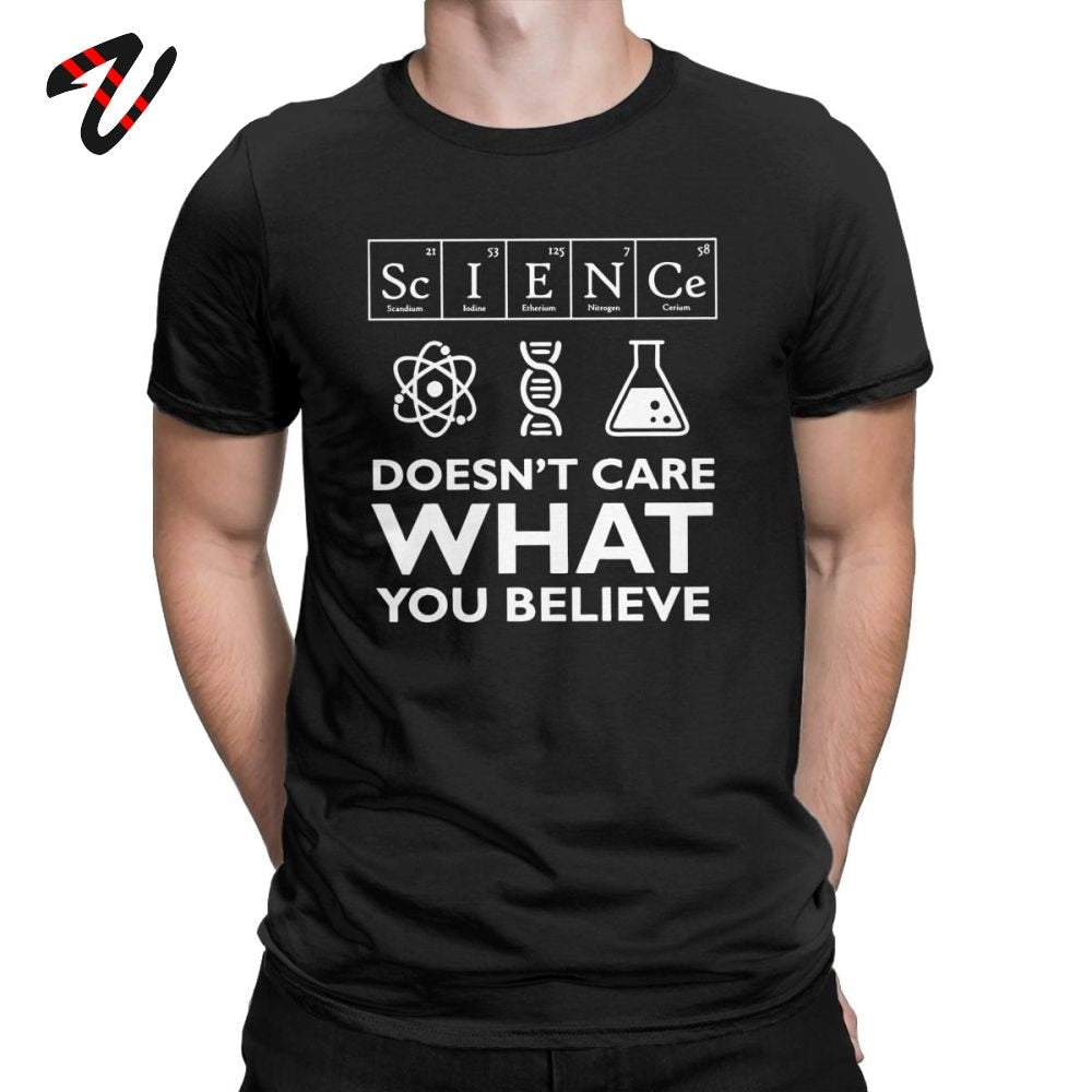 Black "Science Doesn't Care What You Believe" T-Shirt