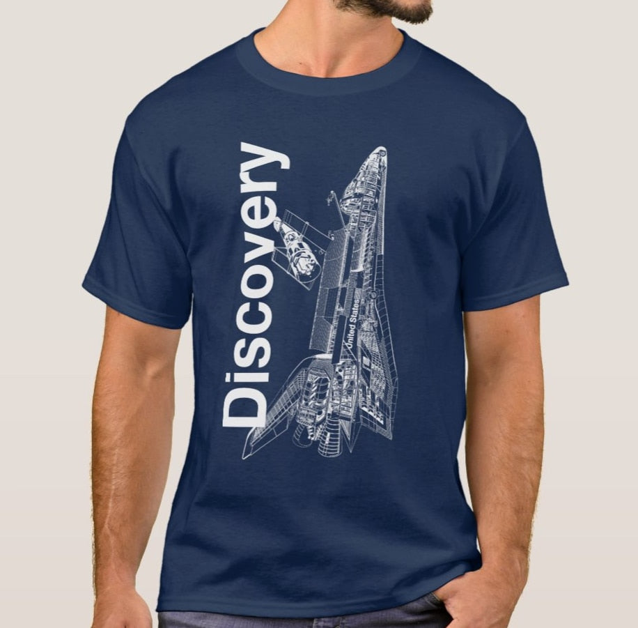 Dark Blue NASA Discovery Space Shuttle T-Shirt