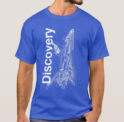 Blue NASA Discovery Space Shuttle T-Shirt