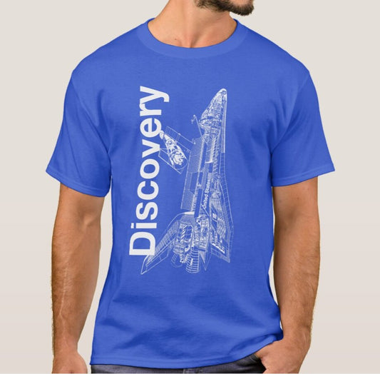 Blue NASA Discovery Space Shuttle T-Shirt