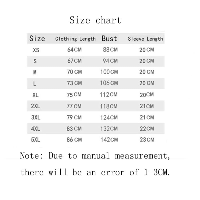 "Pluto.  Never Forget" T-Shirt Size Chart