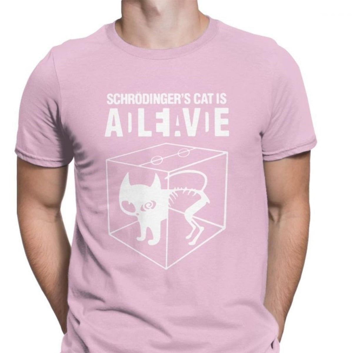 Pink Schrödinger's Cat T-Shirt