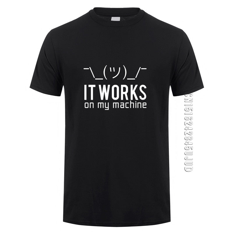 Black "It Works On My Machine" T-Shirt
