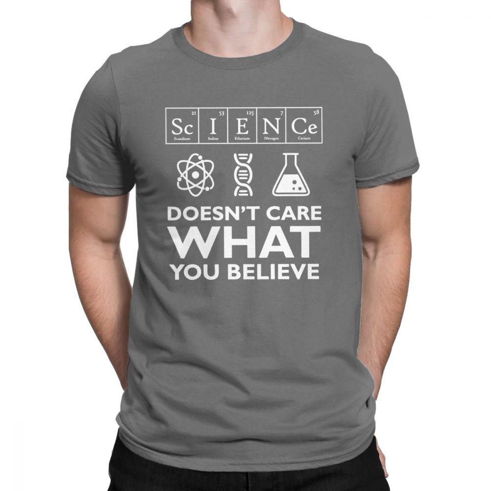Grey "Science Doesn't Care What You Believe" T-Shirt