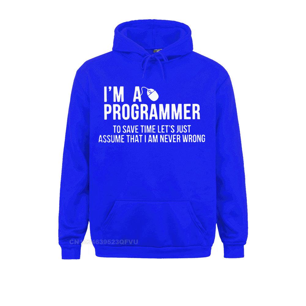 Blue "I'm a Programmer" Hoodie