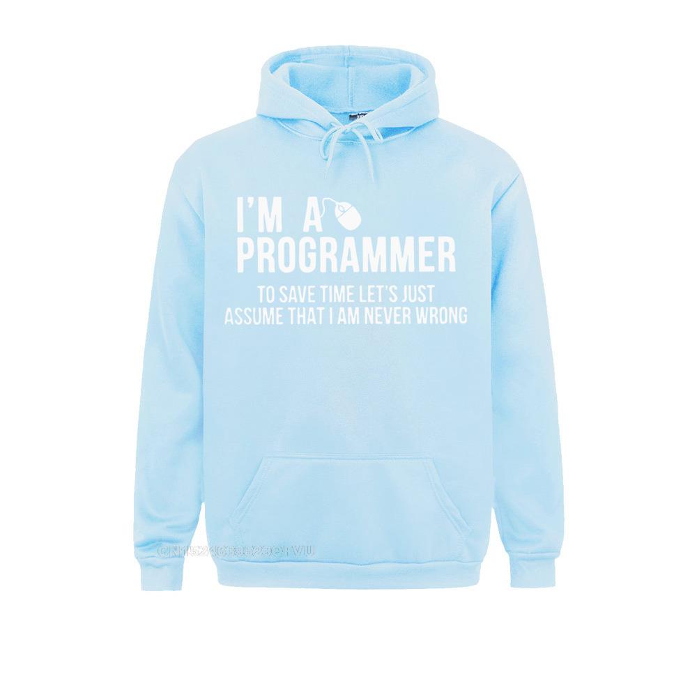 Light Blue "I'm a Programmer" Hoodie