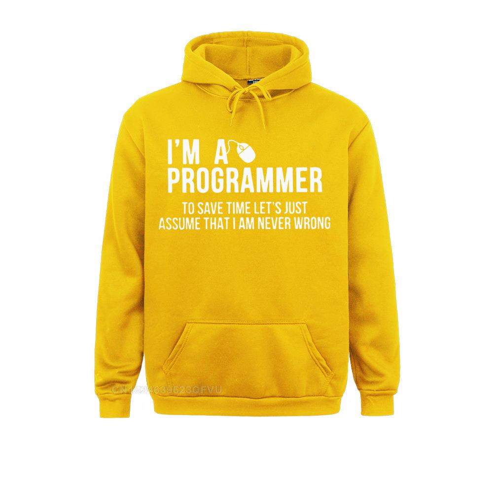 Yellow "I'm a Programmer" Hoodie