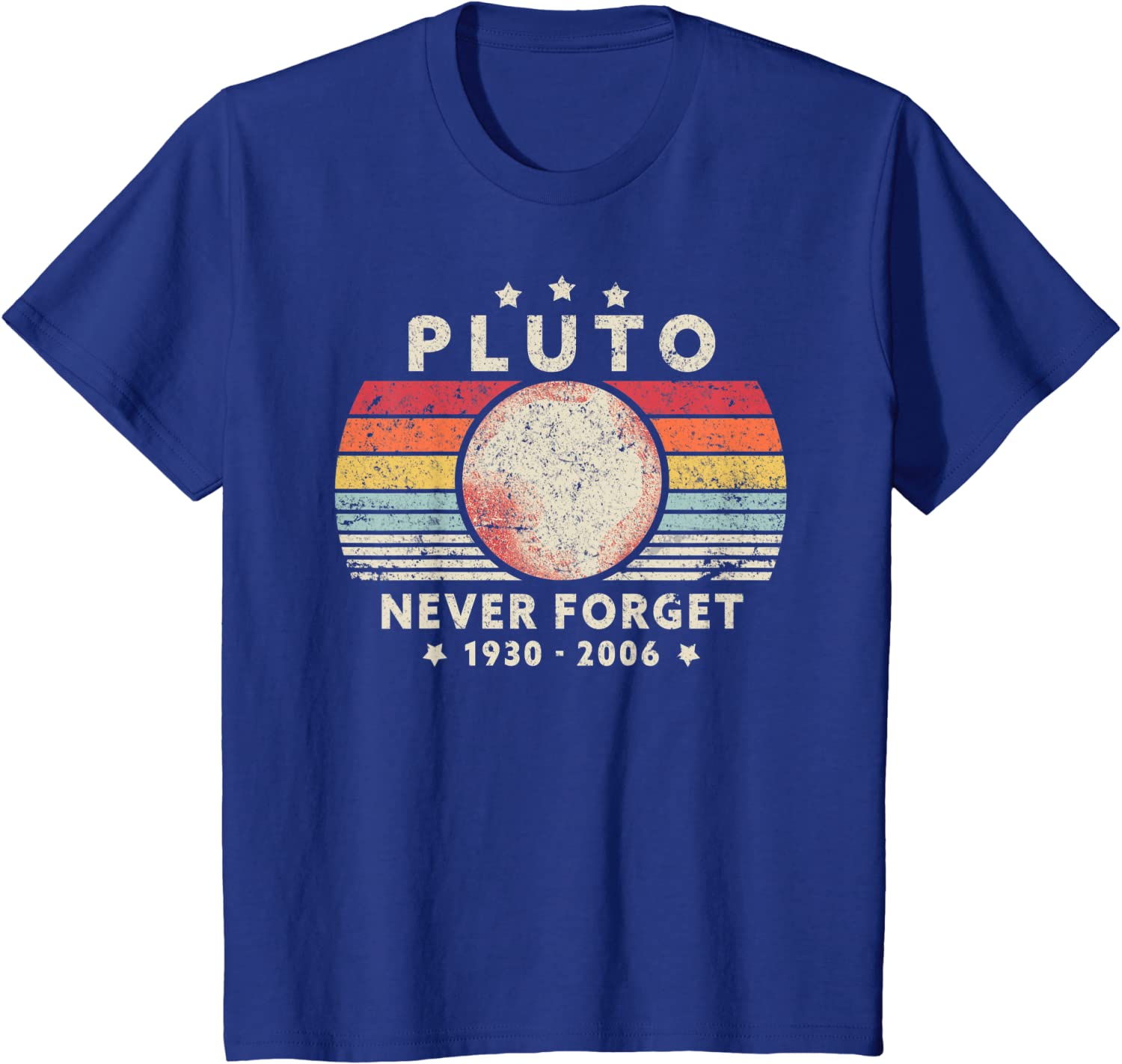Navy Blue "Pluto.  Never Forget" T-Shirt