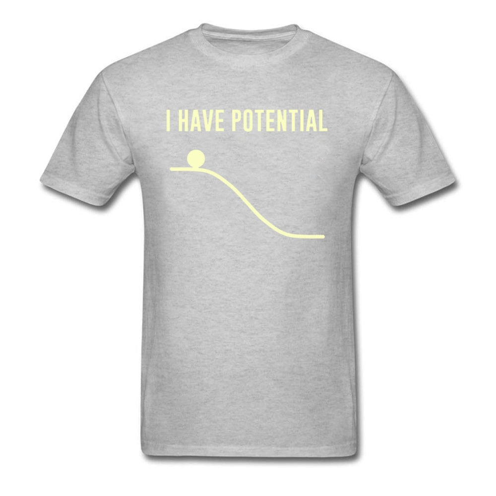 Grey "I Have Potential" Physics T-Shirt