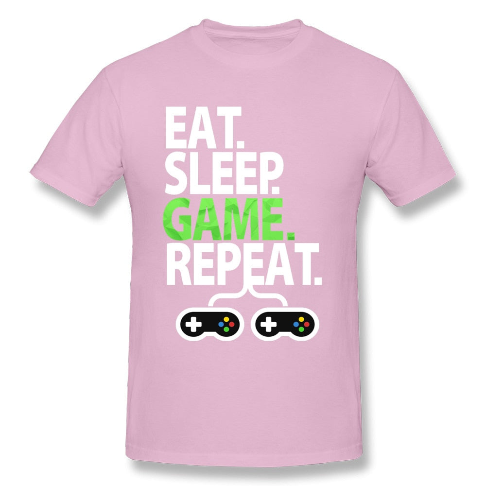 Pink Eat, Sleep, Game, Repeat Gamer T-Shirt