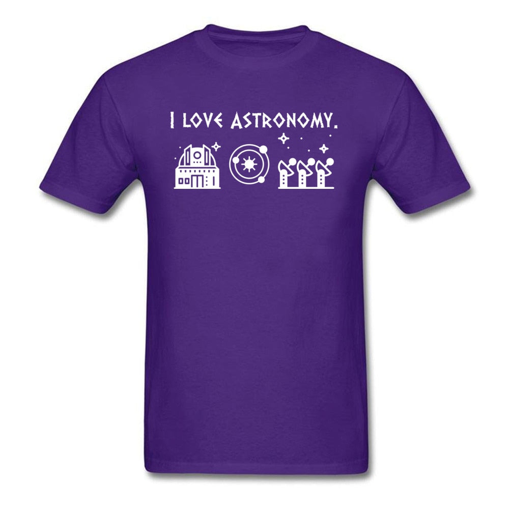 Purple "I Love Astronomy" T-Shirt