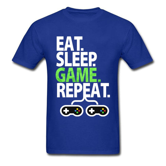 Dark Blue Eat, Sleep, Game, Repeat Gamer T-Shirt
