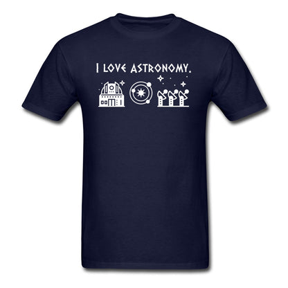 Dark Blue "I Love Astronomy" T-Shirt