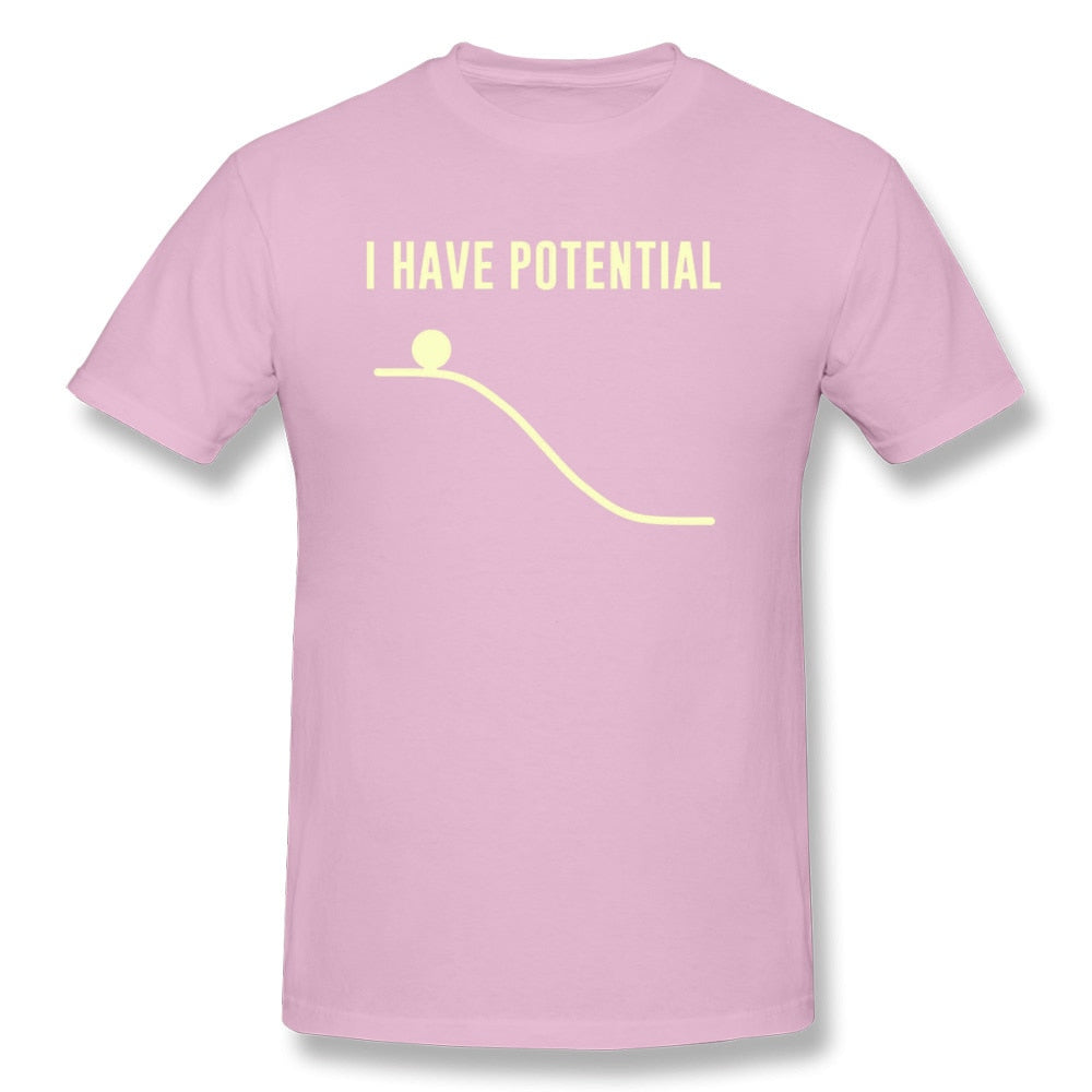 Pink "I Have Potential" Physics T-Shirt
