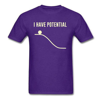 Purple "I Have Potential" Physics T-Shirt