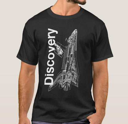 Black NASA Discovery Space Shuttle T-Shirt