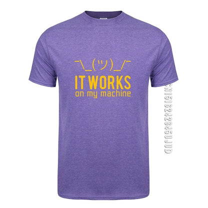 Light Purple "It Works On My Machine" T-Shirt