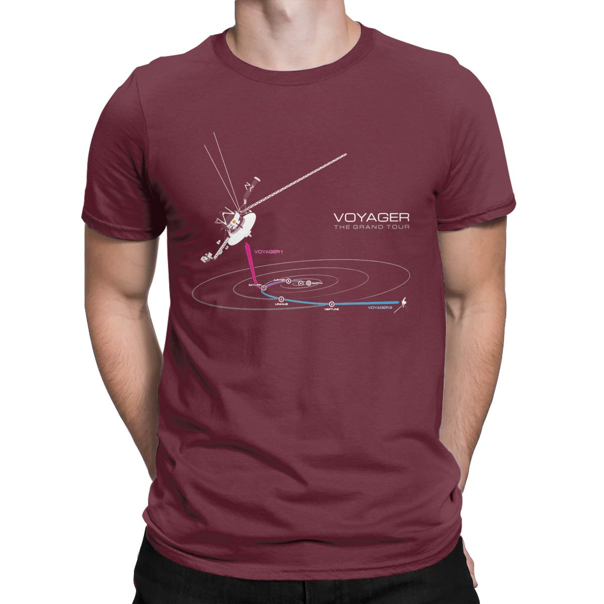 Maroon NASA Voyager T-Shirt
