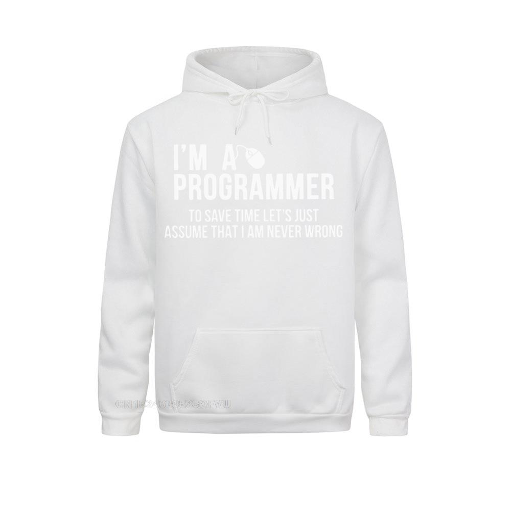 White "I'm a Programmer" Hoodie