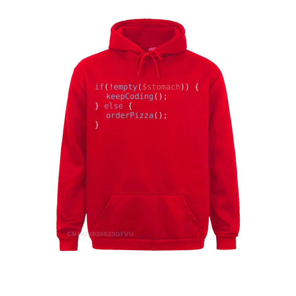 Red Hungry Coder Hoodie