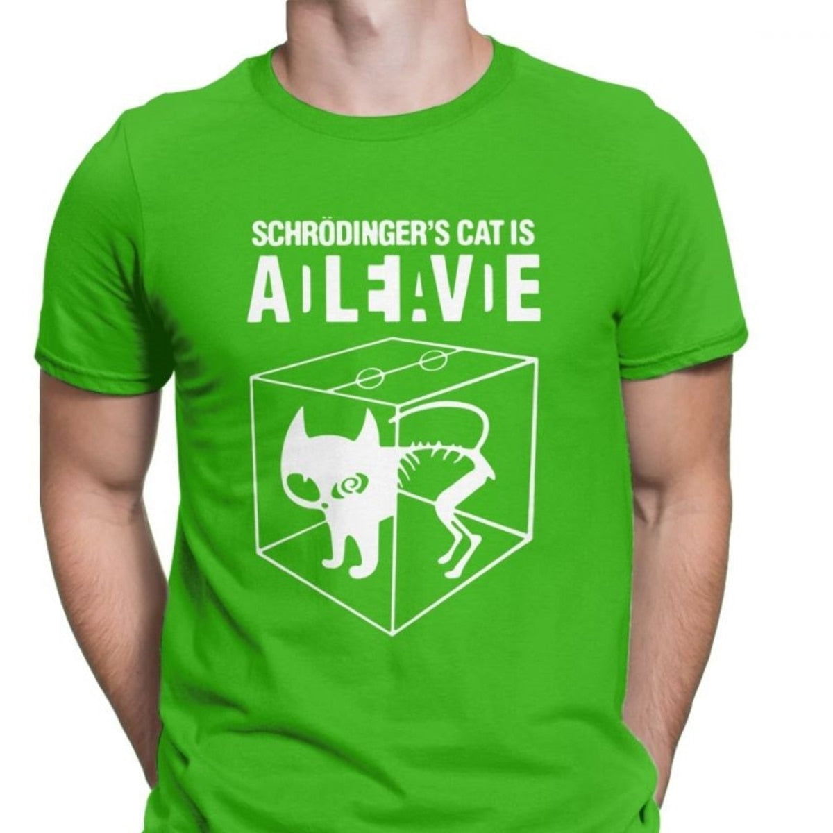 Green Schrödinger's Cat T-Shirt