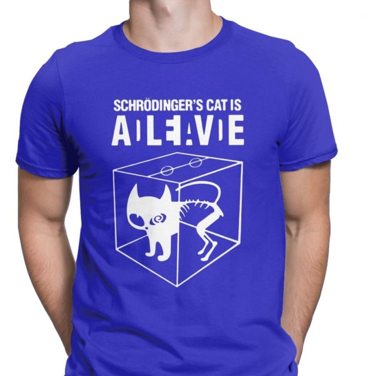 Blue Schrödinger's Cat T-Shirt