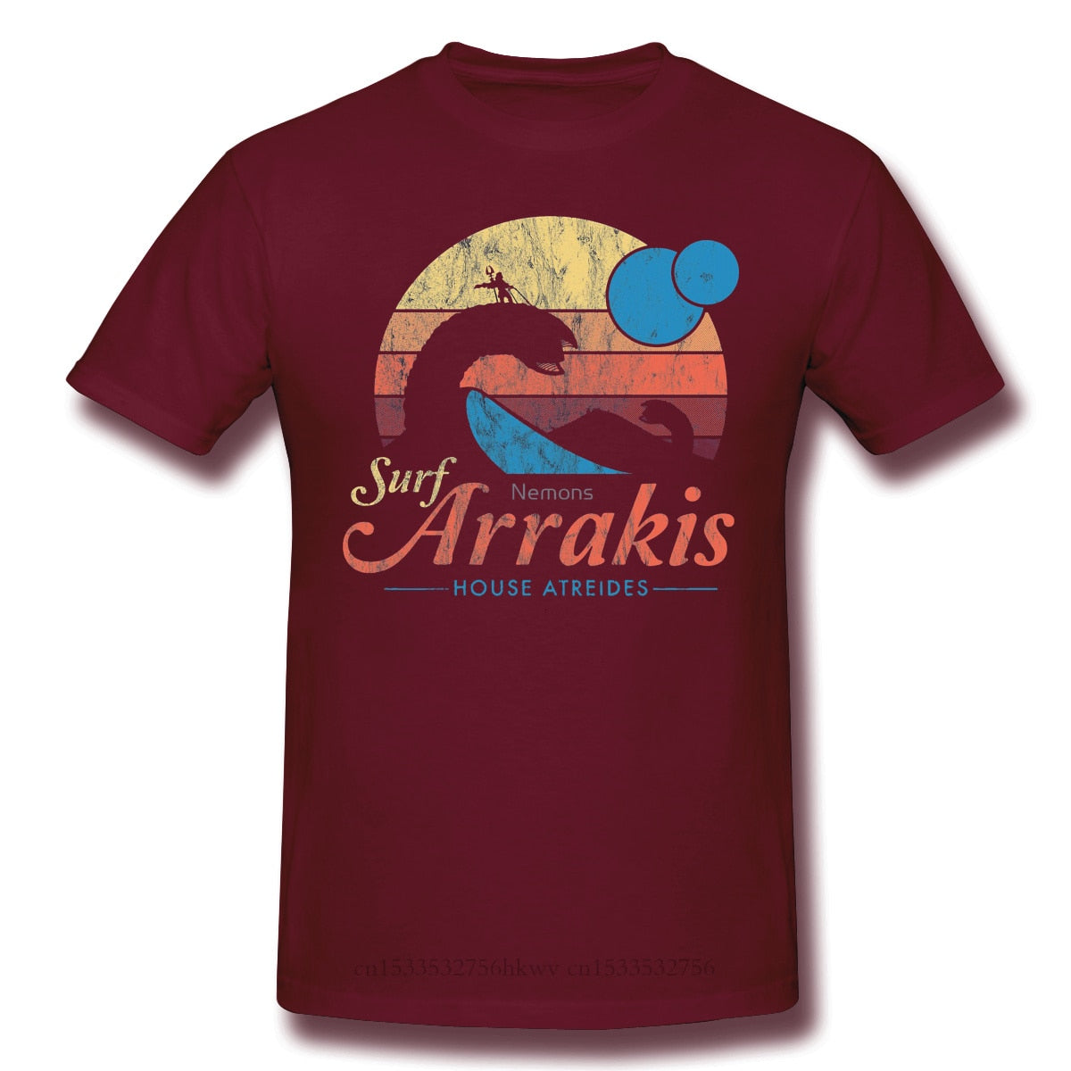 Burgundy Surf Arrakis Dune T-Shirt