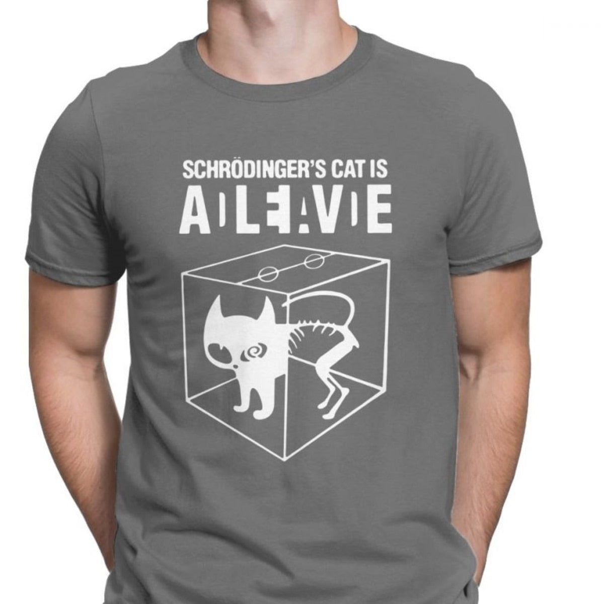 Dark Grey Schrödinger's Cat T-Shirt