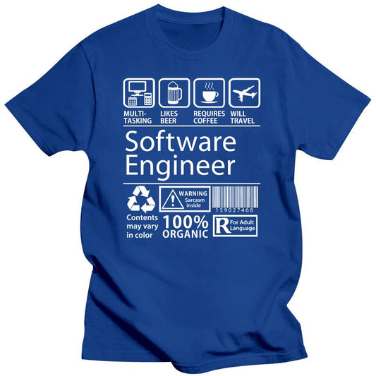 Blue Software Engineer T-Shirt