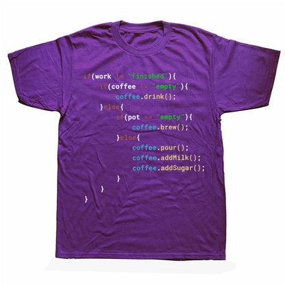 Purple Coffee Code T-Shirt