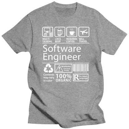 Grey Software Engineer T-Shirt