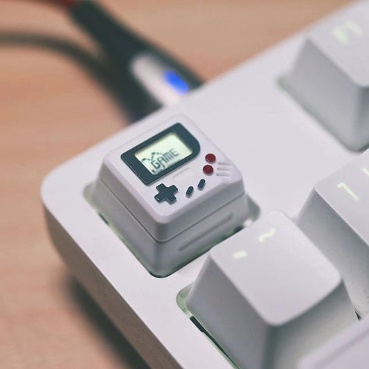 Grey Retro Game Boy Keyboard Keycap