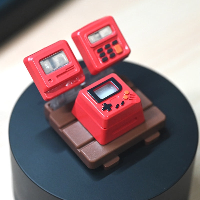 Red Retro Game Boy Keyboard Keycap