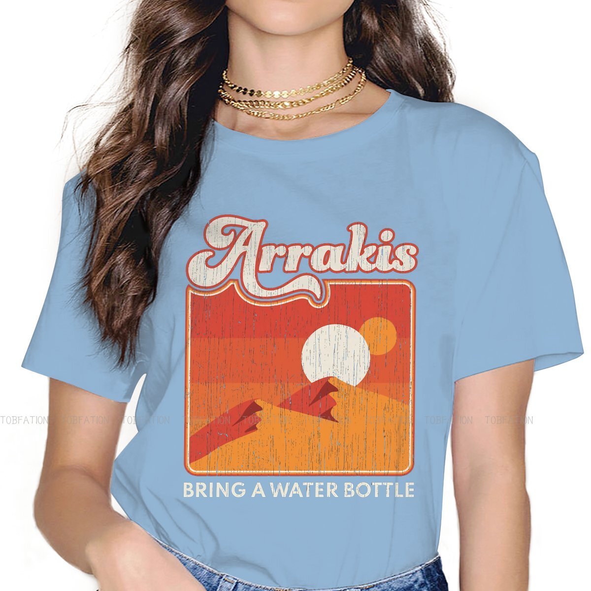 Blue Arrakis Desert Dune T-Shirt