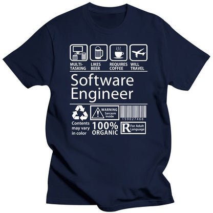 Dark Blue Software Engineer T-Shirt