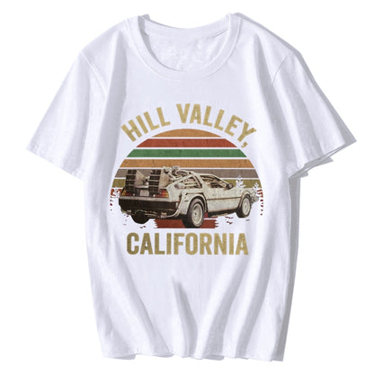 White "Hill Valley" Back to the Future T-Shirt