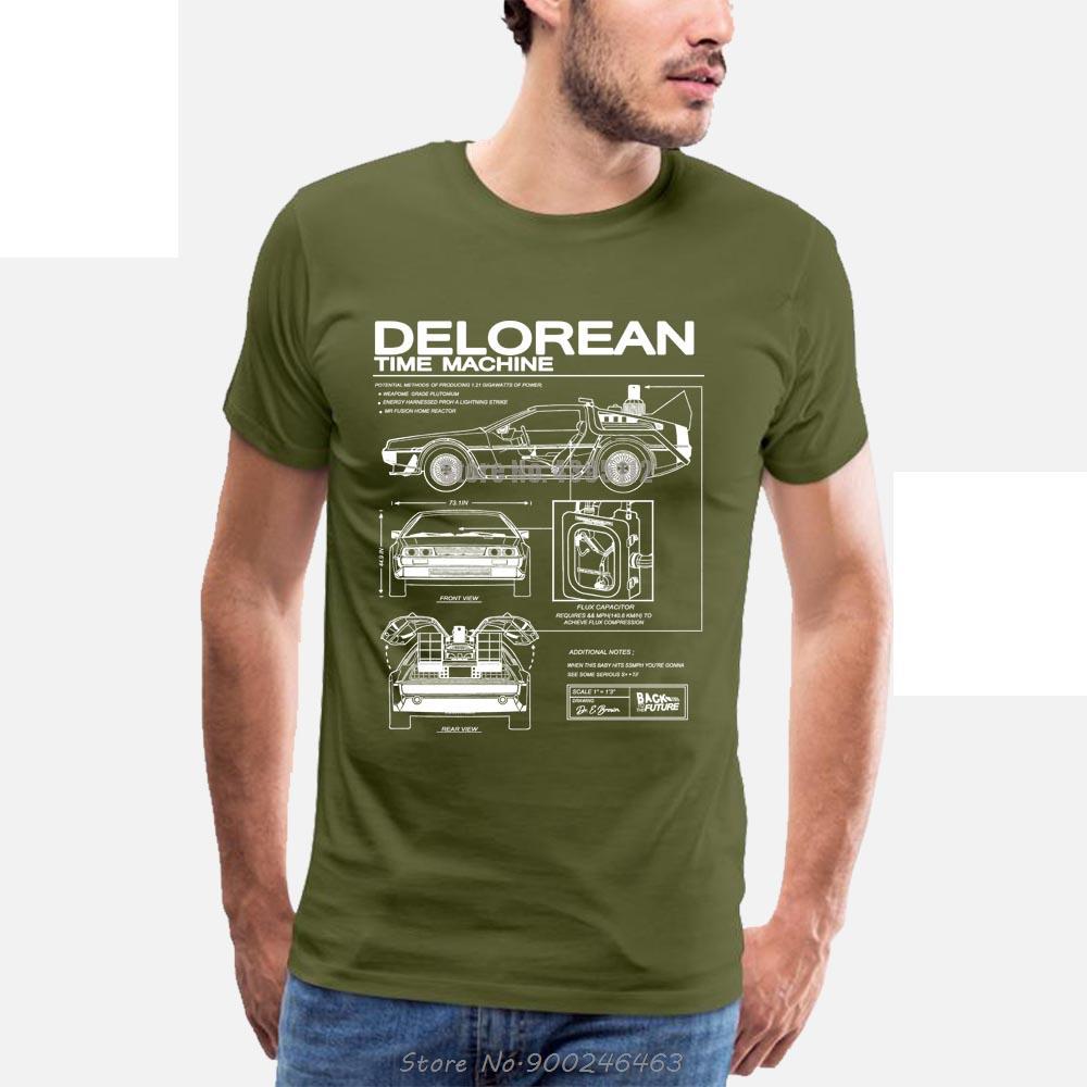 Green Back To The Future Delorean T-Shirt
