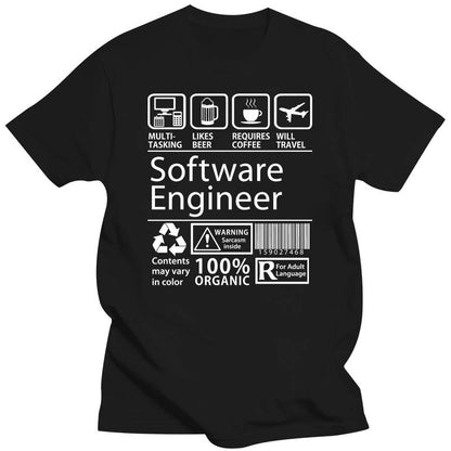 Black Software Engineer T-Shirt